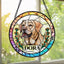 Custom Pet Portrait Stained Glass Suncatcher, Gift for Pet Lovers