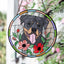 Pet Glass Suncatcher, Personalized Dog And Cat Portrait, Unique Pet Memorial Gift