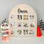 Wooden Milestone Photo Board, One Year Photo Sign, First Birthday Decorations