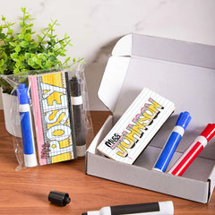 Personalized Doodle Teacher Name Whiteboard Eraser, End Of The School Year Gift For Teachers, Teacher Appreciation Gift