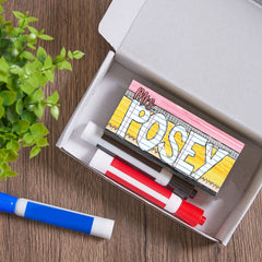 Personalized Doodle Teacher Name Whiteboard Eraser, End Of The School Year Gift For Teachers, Teacher Appreciation Gift