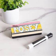 Personalized Doodle Teacher Name Whiteboard Eraser, End Of The School Year Gift For Teachers, Teacher Appreciation Gift