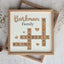 Personalized Family Name Sign, Crossword Scrabble Wooden Sign